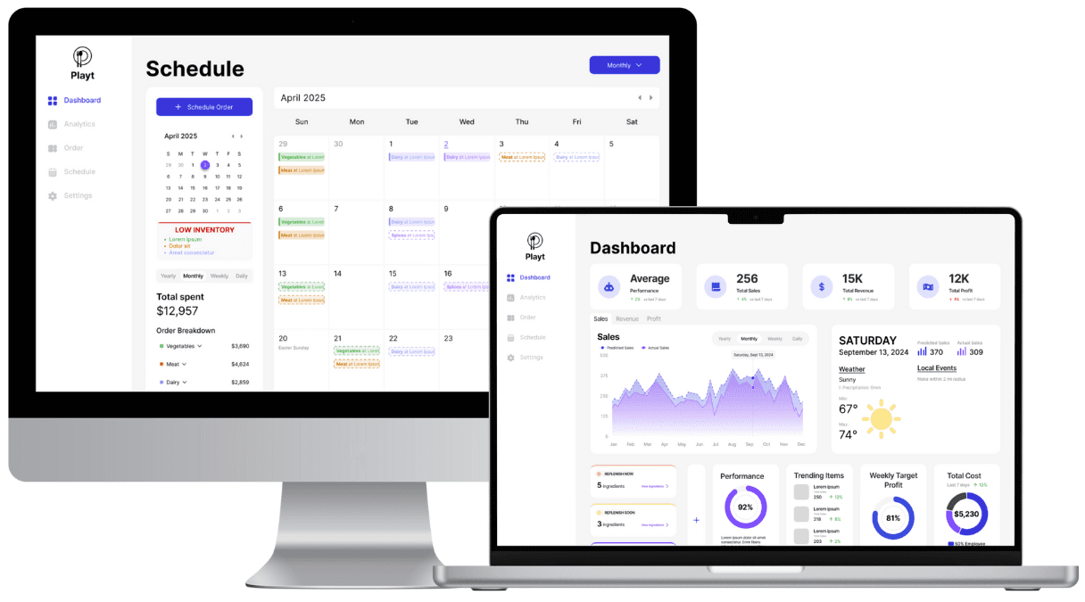 Playt Dashboard Preview